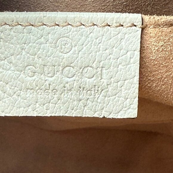 Gucci Cream Crossbody Bag with Red and Blue Stripe - Picture 5 of 11